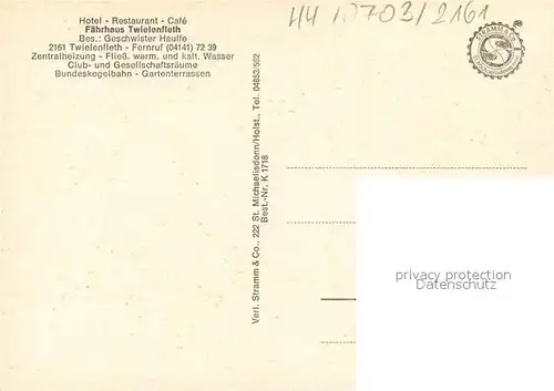 AK / Ansichtskarte St_Michaelisdonn Faehrhaus Twielenfleth St_Michaelisdonn