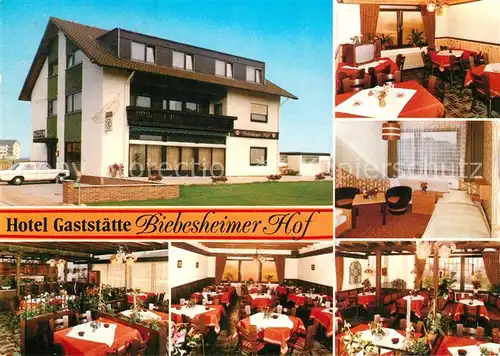 AK / Ansichtskarte Biebesheim_Rhein Hotel Restaurant Biebesheimer Hof Biebesheim Rhein