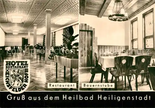 AK / Ansichtskarte Heiligenstadt_Eichsfeld Hotel Restaurant Eichsfelder Hof Heiligenstadt_Eichsfeld