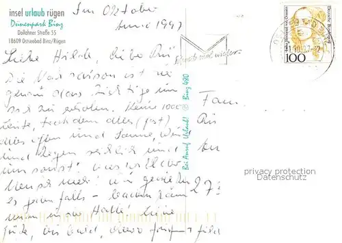 AK / Ansichtskarte Binz_Ruegen Fliegeraufnahme Hotel Duenenpark Binz Binz_Ruegen