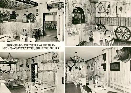AK / Ansichtskarte Birkenwerder Restaurant Briesekrug Birkenwerder