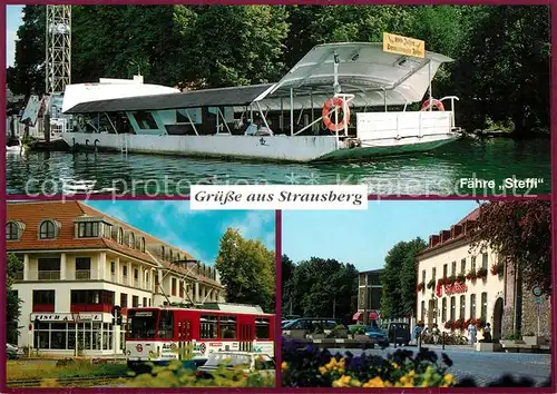 AK / Ansichtskarte Strausberg_Brandenburg Faehre Steffi Strassenbahn Strausberg Brandenburg