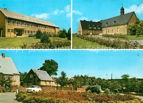 AK / Ansichtskarte Coschuetz Oberschule Kulturhaus Thomas Muentzer Rosenanlagen  Coschuetz