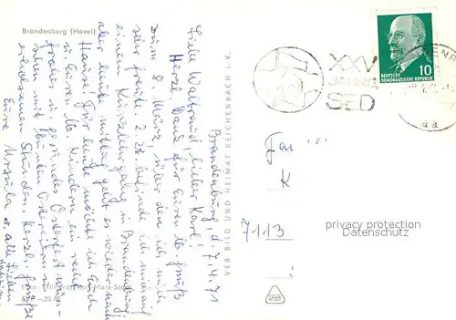 AK / Ansichtskarte Brandenburg_Havel Fliegeraufnahme Brandenburg Havel