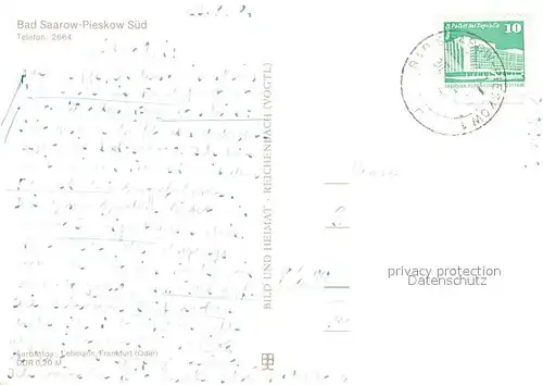 AK / Ansichtskarte Bad_Saarow Pieskow Jugendherberge Helmut Just Bad_Saarow Pieskow