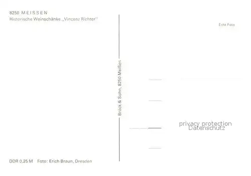 AK / Ansichtskarte Meissen_Elbe_Sachsen Weinschaenke Vincenz Richter Meissen_Elbe_Sachsen