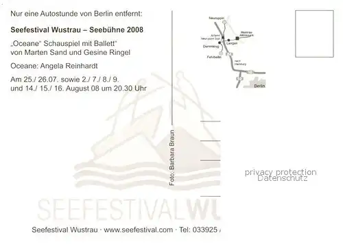 AK / Ansichtskarte Wustrau Seefestival Seebuehne  Wustrau