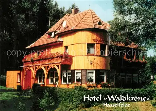 AK / Ansichtskarte Hasselfelde Hotel Waldkrone Hasselfelde