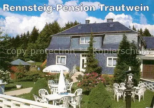 AK / Ansichtskarte Scheibe Alsbach Rennsteig Pension Trautwein Scheibe Alsbach