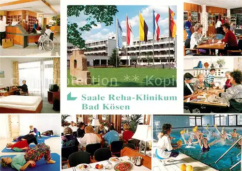 AK / Ansichtskarte Bad_Koesen Saale Rhe Klinikum Schwimmbad  Bad_Koesen