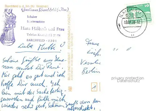 AK / Ansichtskarte Barchfeld Gasthaus  Barchfeld