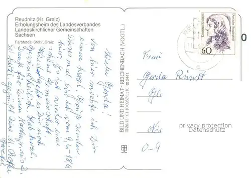 AK / Ansichtskarte Reudnitz Erholungsheim des Landesberbandes Landeskichlicher Gemeinschaften Sachsen Reudnitz