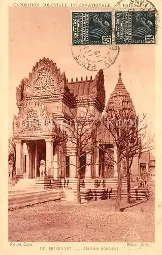 AK / Ansichtskarte Exposition_Coloniale_Paris_1931 Angkor Vat Galerie Nord Est  