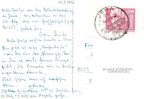 AK / Ansichtskarte Jena_Thueringen Der Pulverturm und Universitaetshochhaus Jena Thueringen