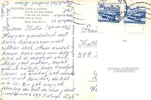 AK / Ansichtskarte Veszprem Viadukt Stadtansicht Veszprem