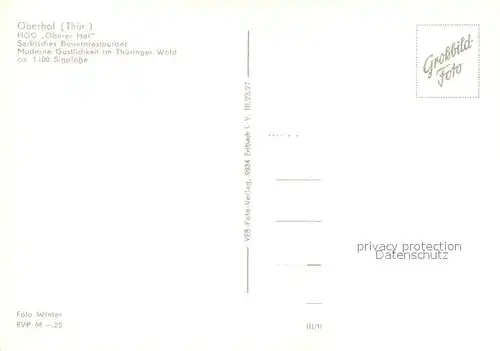 AK / Ansichtskarte Oberhof_Thueringen Serbisches Bauernrestaurant Oberhof Thueringen