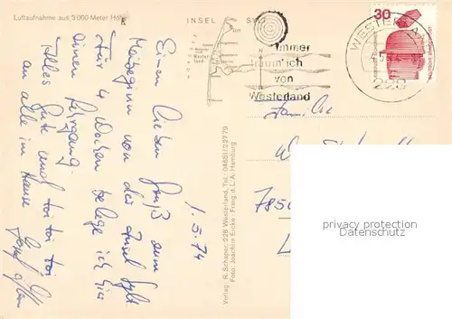 AK / Ansichtskarte Insel_Sylt Fliegeraufnahme Insel_Sylt