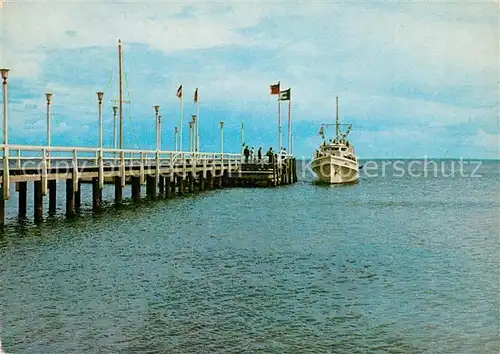 AK / Ansichtskarte Haffkrug_Ostseebad Seebruecke Anleger Haffkrug_Ostseebad