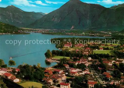 AK / Ansichtskarte Bad_Wiessee_Tegernsee Fliegeraufnahme mit Wallberg und Bodenschneid  Bad_Wiessee_Tegernsee