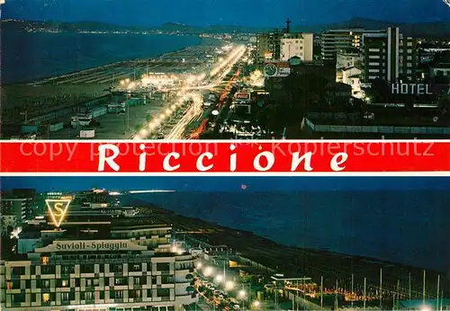 AK / Ansichtskarte Riccione Strand Hotels Savioli Spiaggia Riccione