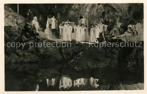 AK / Ansichtskarte Ruebeland_Harz Baumannshoehle Ruebelaender Heimatspiel Friedrich Baumann Ruebeland_Harz