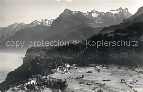 AK / Ansichtskarte Seelisberg_UR Alpenpanorama Fliegeraufnahme Seelisberg UR