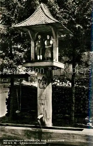 AK / Ansichtskarte Roetenbach_Baden Schwarzwaldbrunnen Hoehenluftkurort Schwarzwald Roetenbach_Baden