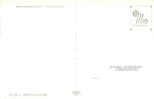 AK / Ansichtskarte Kaiserslautern Spittelbrunnen Kaiserslautern