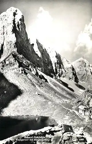 AK / Ansichtskarte Wolayersee Eduard Pichl Huette mit Biegengebirge Wolayersee