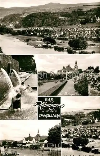 AK / Ansichtskarte Bad_Hoenningen Panorama Thermalbad Rosengarten Freibad Bad_Hoenningen