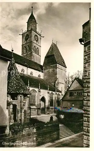 AK / Ansichtskarte ueberlingen_Bodensee Muenster Kirche ueberlingen Bodensee