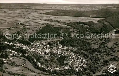 AK / Ansichtskarte Wildberg_Schwarzwald Luftkurort Fliegeraufnahme Wildberg Schwarzwald