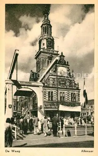 AK / Ansichtskarte Alkmaar De Waag Alkmaar