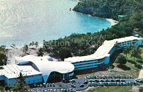 AK / Ansichtskarte Sainte_Anne_Guadeloupe Hotel Caravelle Beach Caribbean Sea aerial view Sainte_Anne_Guadeloupe