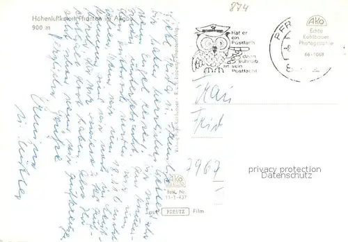 AK / Ansichtskarte Pfronten Hoehenluftkurort Allgaeuer Alpen Fliegeraufnahme Pfronten