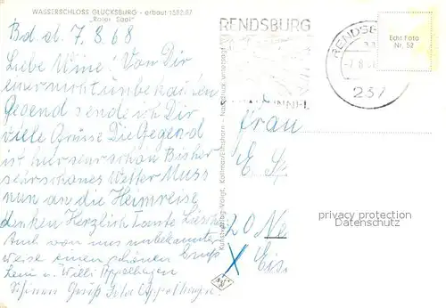 AK / Ansichtskarte Gluecksburg_Ostseebad Wasserschloss Roter Saal Gluecksburg_Ostseebad