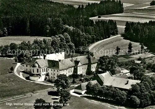 AK / Ansichtskarte Klosterwald Englisches Institut Fliegeraufnahme Klosterwald