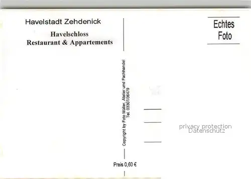 AK / Ansichtskarte Zehdenick Havelschloss Restaurant Appartements Zehdenick