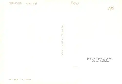 AK / Ansichtskarte Muenchen Alter Hof Muenchen