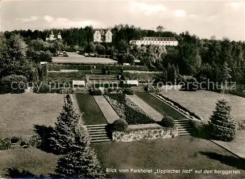 AK / Ansichtskarte Bad_Meinberg Blick vom Parkhotel Lippischer Hof auf den Berggarten Bad_Meinberg