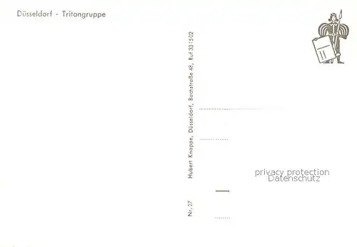 AK / Ansichtskarte Duesseldorf Tritongruppe Duesseldorf