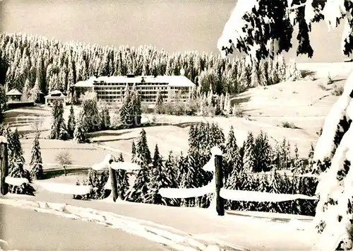 AK / Ansichtskarte Mittelberg_Oy Heilstaette fuer Kinder und Jugendliche Winterlandschaft Alpen Mittelberg Oy