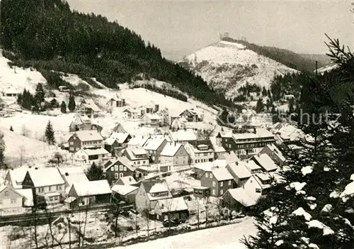 AK / Ansichtskarte Sieber Panorama Gebirgskurort im Winter Sieber