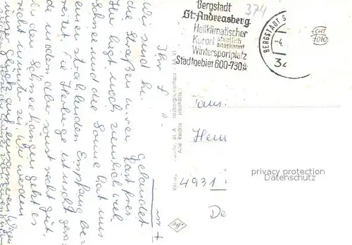 AK / Ansichtskarte St_Andreasberg_Harz Winterpanorama Skilift Strassenpartien St_Andreasberg_Harz