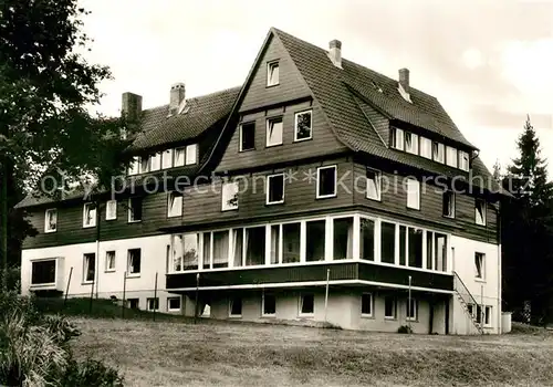 AK / Ansichtskarte Hahnenklee Bockswiese_Harz Ev Muettergenesungsheim Haus Tannenhof Hahnenklee Bockswiese