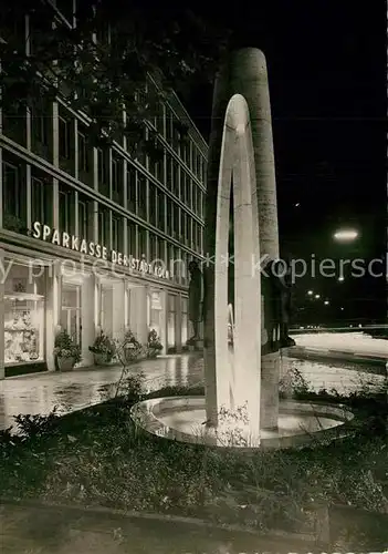 AK / Ansichtskarte Koeln_Rhein Sparkassenbrunnen Nachtaufnahme Koeln_Rhein