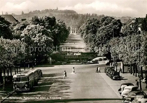 AK / Ansichtskarte Bonn_Rhein Poppelsdorfer Allee und Kreuzberg Bonn_Rhein