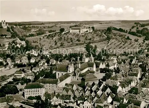 AK / Ansichtskarte Ellwangen_Jagst Fliegeraufnahme Ellwangen_Jagst