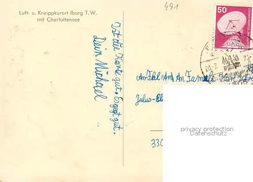 AK / Ansichtskarte Bad_Iburg Panorama Charlottensee Bad_Iburg