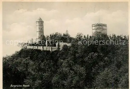 AK / Ansichtskarte Bovenden Burgruine Plesse Bovenden